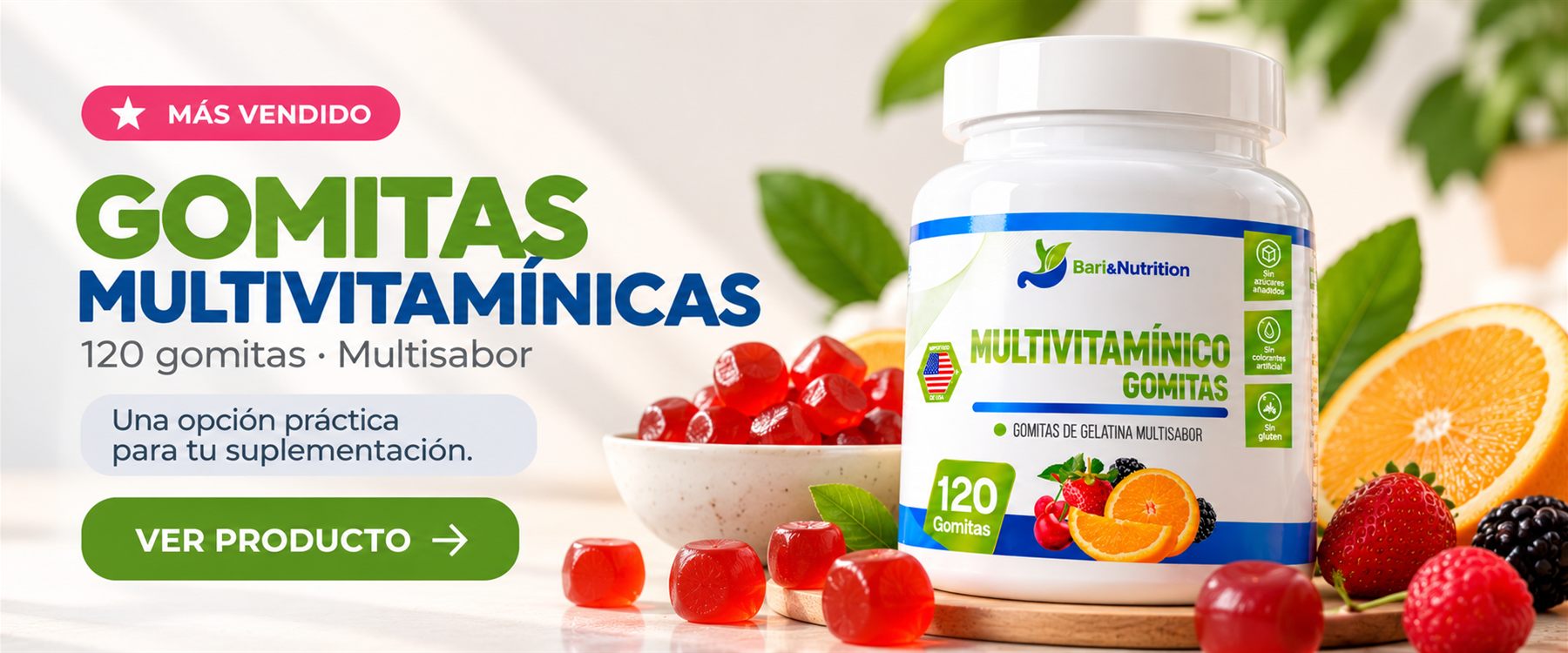 Gomitas multivitamínicas Bari&Nutrition