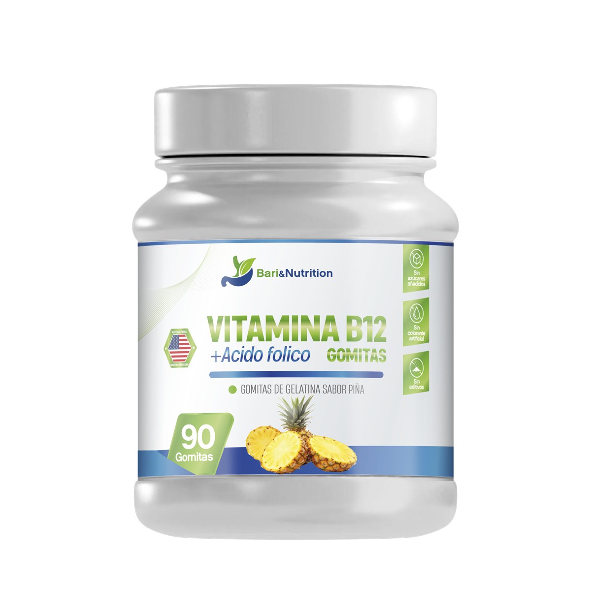 Gomitas B12 + Ácido Fólico — 90 und