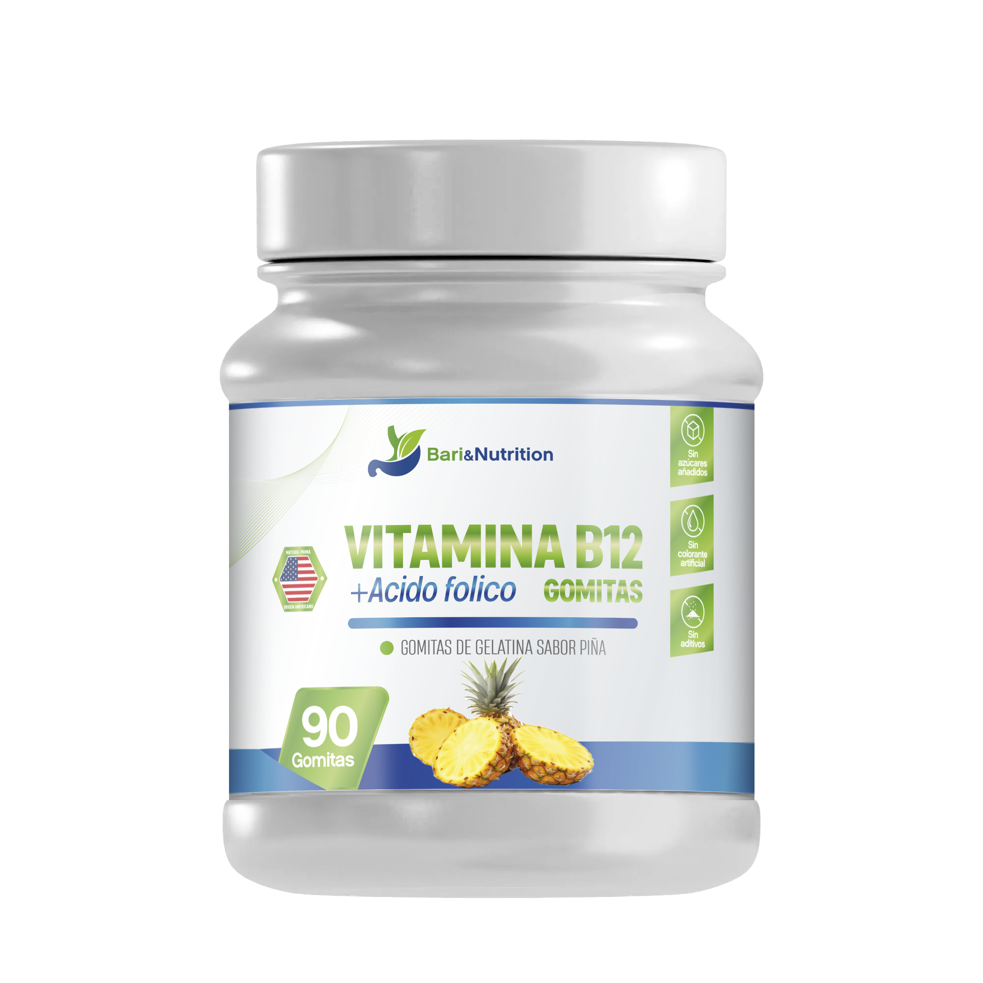 Gomitas B12 + Ácido Fólico para bariátricos