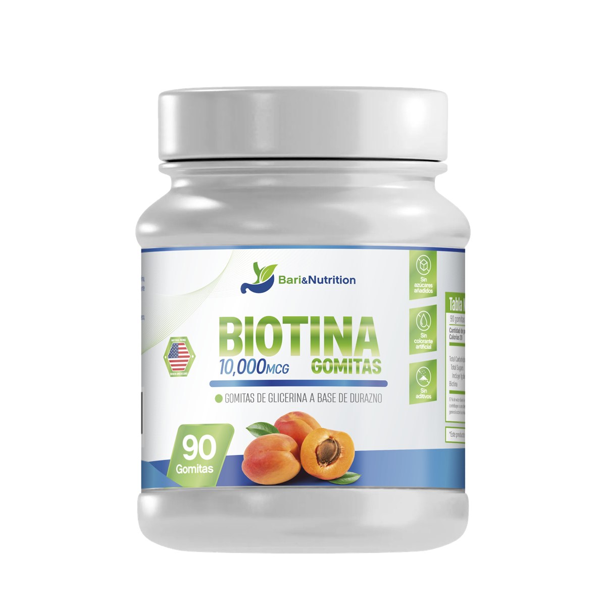 Gomitas Biotina 10,000mcg — 90 und