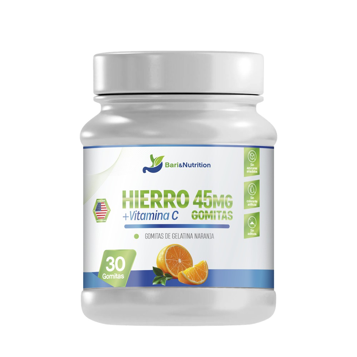 Gomitas Hierro 45mg + Vitamina C — 30 und