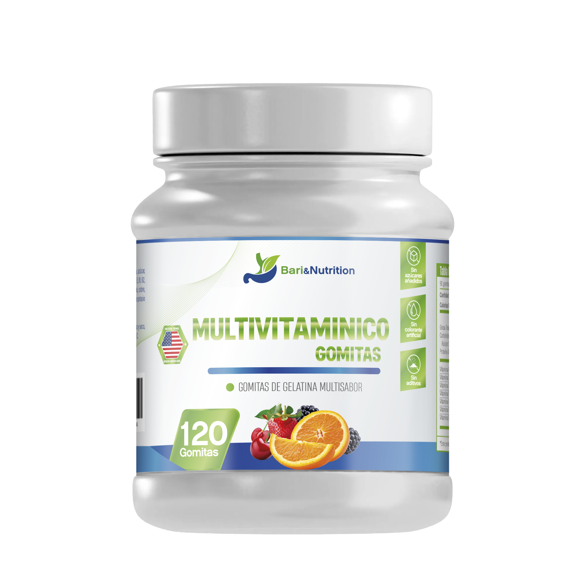 Gomitas Multivitamínico 23 vitaminas y minerales para bariátricos