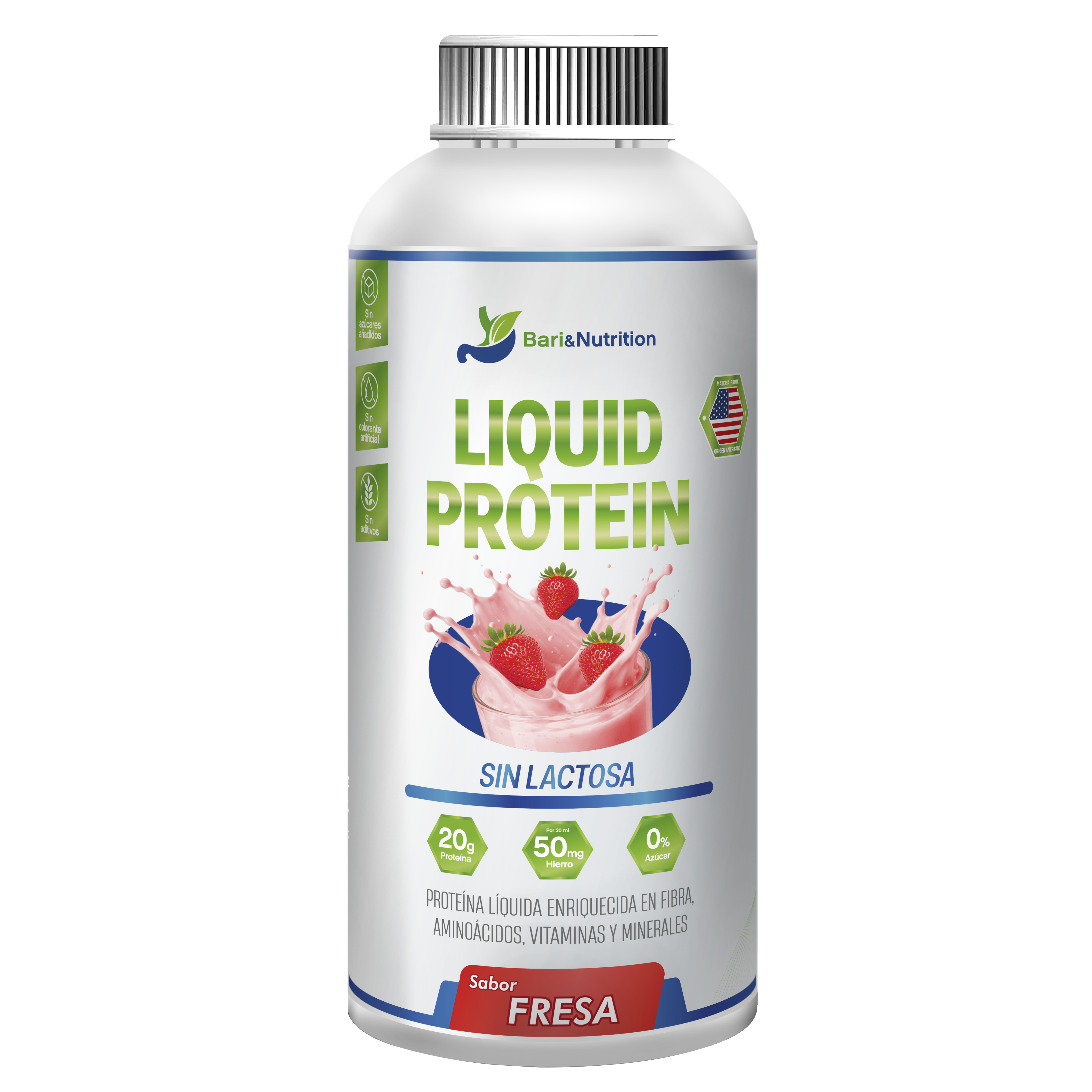 Liquid Protein Fresa 1LT — proteína líquida bariátrica