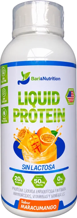 Liquid Protein Bari&Nutrition sabor maracumango, 1 litro