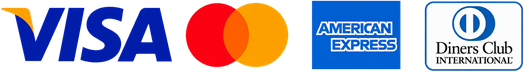 Visa, Mastercard, American Express y Diners Club