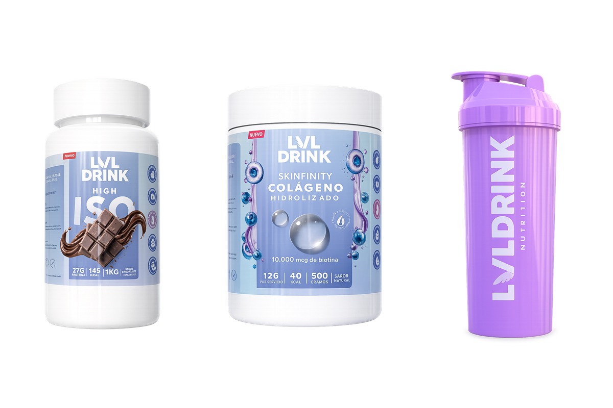 Pack proteína y colágeno LVL con shaker